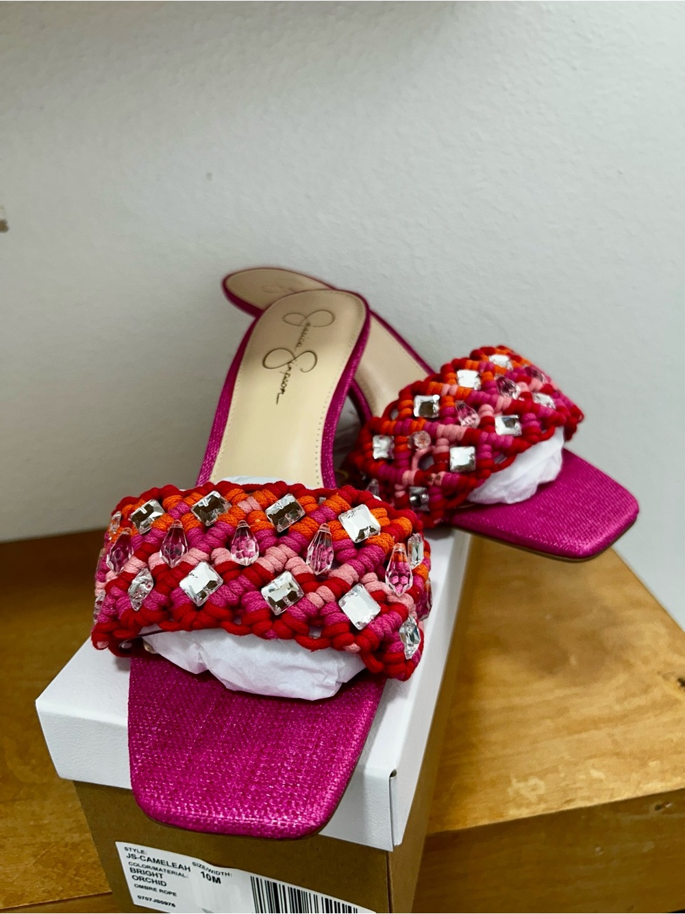 Jessica Simpson Cameleah 2 Beaded Sandal 10. BNIB
